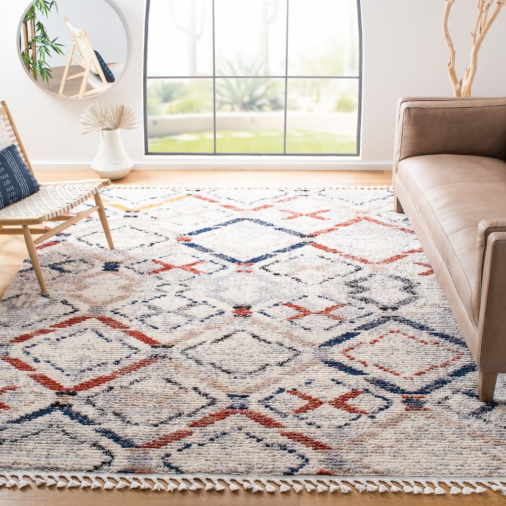 SAFAVIEH Morocco Ilo Boho Tassel Rug