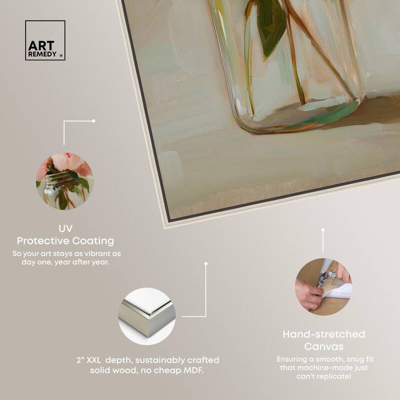 Jar of Petals Canvas by Art Remedy