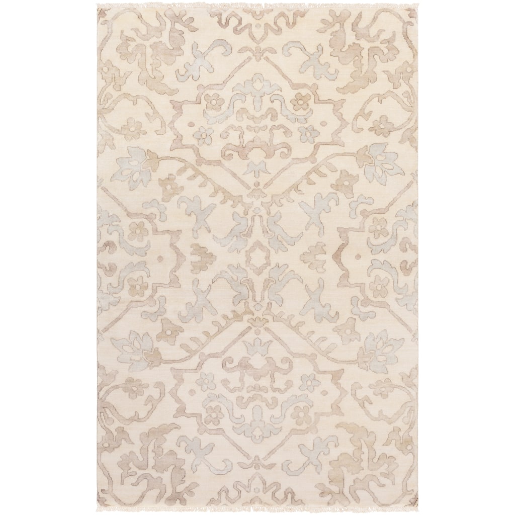 Hand-Knotted Keswick Floral New Zealand Wool Area Rug