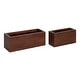 preview thumbnail 19 of 38, Kate and Laurel Domio Hanging Pocket Set 2 Piece - Walnut Brown