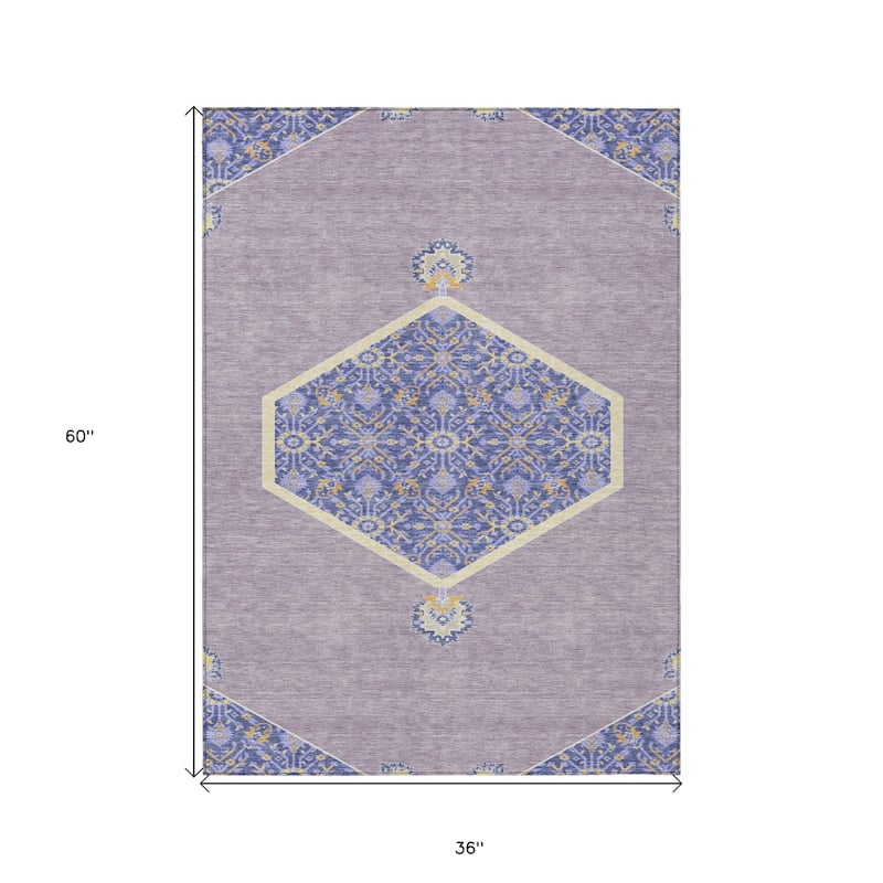 HomeRoots Oriental Traditional Rectangle Outdoor Rug