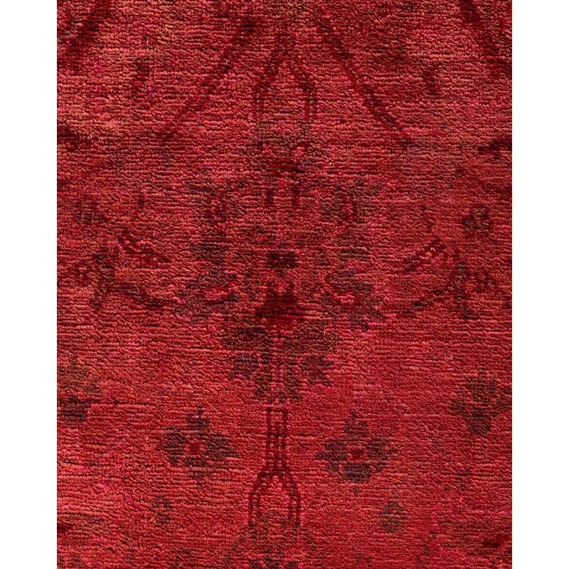 Vibrance, One-of-a-Kind Hand-Knotted Area Rug - Red, 4' 1" x 6' 4" - 4' 1" x 6' 4"