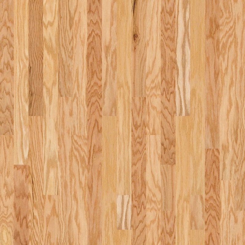Shaw Albright Oak 3-1/4" Wide Smooth Engineered Red Oak Hardwood - Rustic Natural