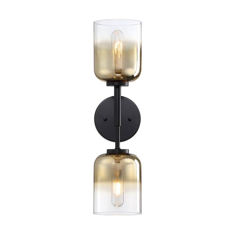 Designers Fountain D306M-2WS Gatsby 2 Light 20" Tall Wall Sconce - Matte Black