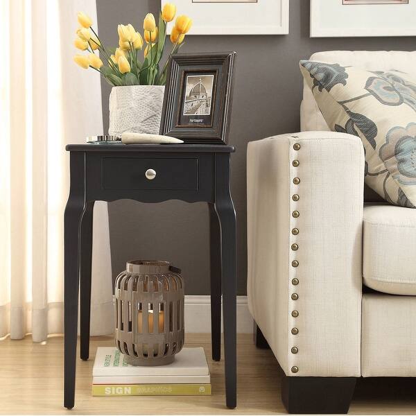 Shop Daniella 1 Drawer Wood Storage Side Table By Inspire Q Bold Side Table On Sale Overstock 9952497