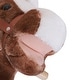 preview thumbnail 7 of 7, Qaba Kids Rocking Horse, Plush Toddler Rocker, Wooden Base Ride On Toy - brown