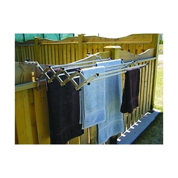 Greenway Indoor/Outdoor Foldable Drying Rack, with Optional Wall-Mount  GCL31AL - The Home Depot