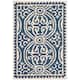 SAFAVIEH Handmade Cambridge Myrtis Moroccan Wool Rug - 2' x 3' - Navy Blue/Ivory