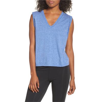 Free People Womens Active Tank Top,, Blue, Medium