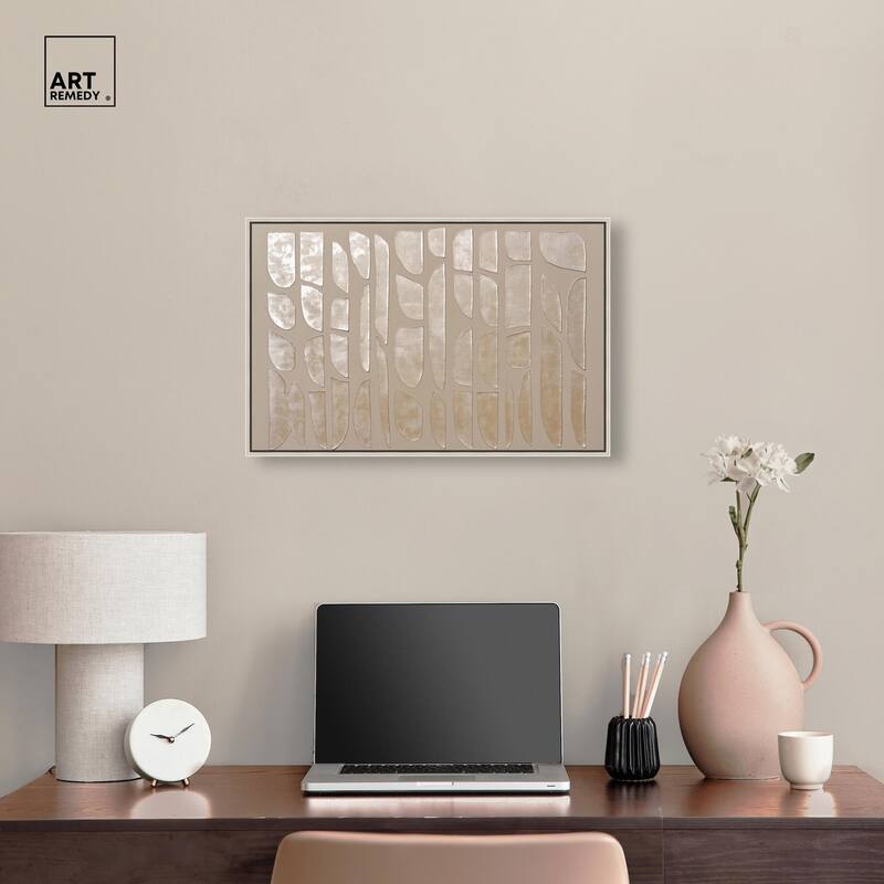 Textured Tiles Canvas by Art Remedy