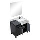 preview thumbnail 114 of 157, Lexora Zilara Bathroom Vanity Complete Set in Black and Grey with Faucet