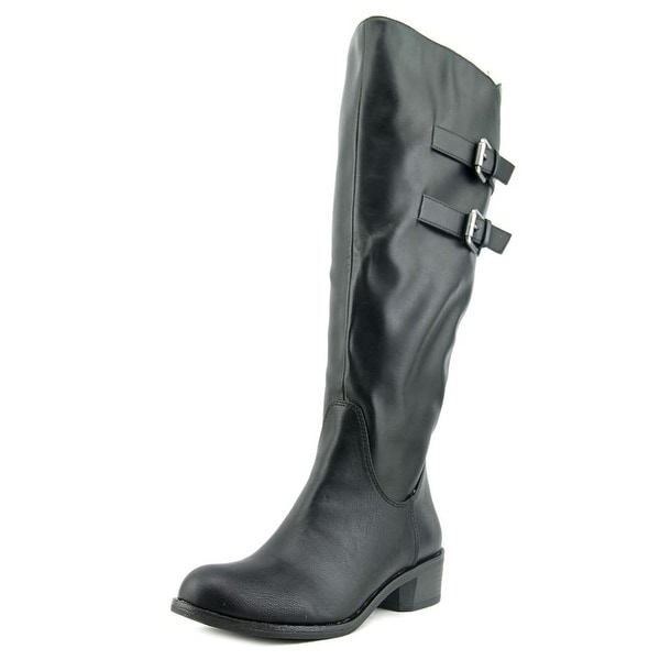 Style & Co Masen Round Toe Leather Mid Calf Boot
