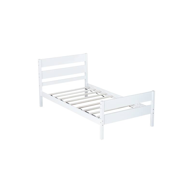 Twin Bed with Headboard and Footboard