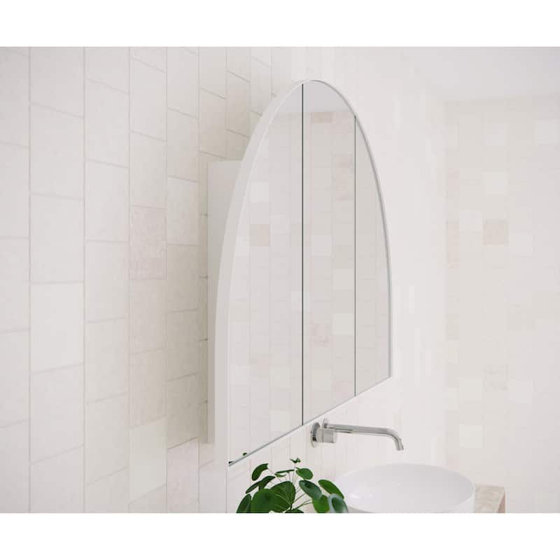 Three Door Steel Frame Arch Shape Medicine Cabinet