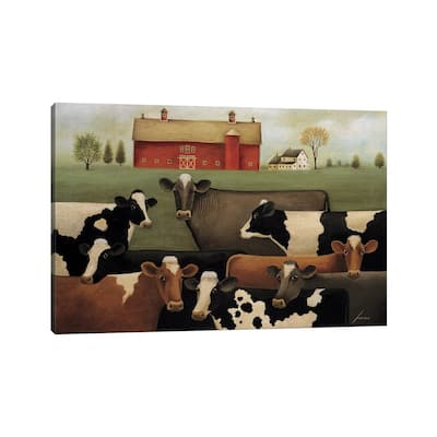 iCanvas "Eight Cows" by Lowell Herrero Canvas Print