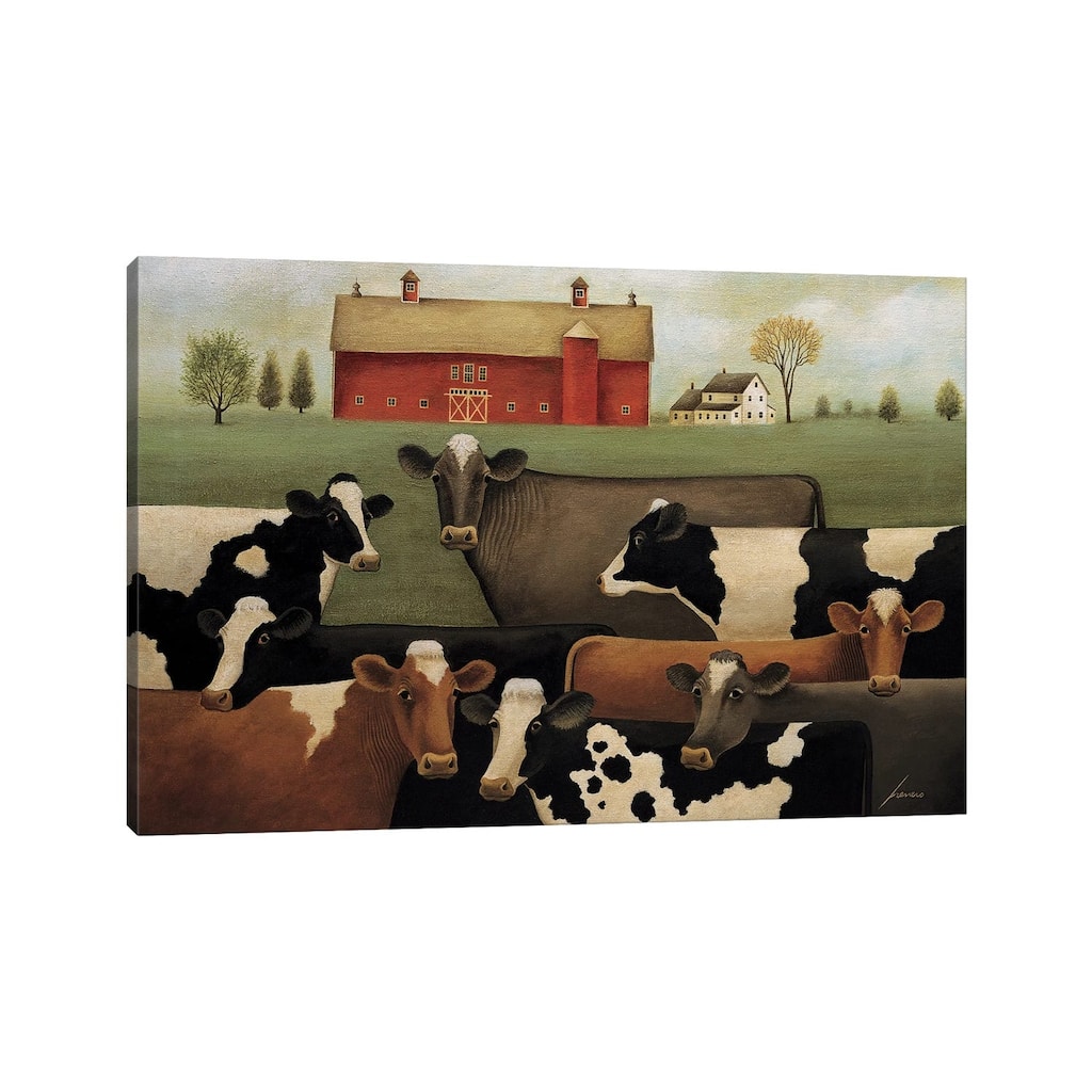 iCanvas "Eight Cows" by Lowell Herrero Canvas Print