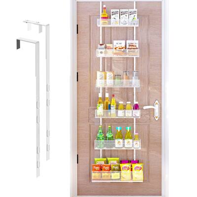 Over the Door Pantry Organizer - 6-Tier Mesh Basket Hanging & Wall Mounted Pantry Door Organizer
