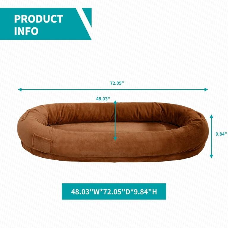 Mixoy Human Dog Bed,Giant Dog Bean Bag,Floor Nap Bed