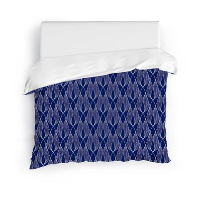 ALAINA COBALT BLUE Duvet Cover By Kavka Designs