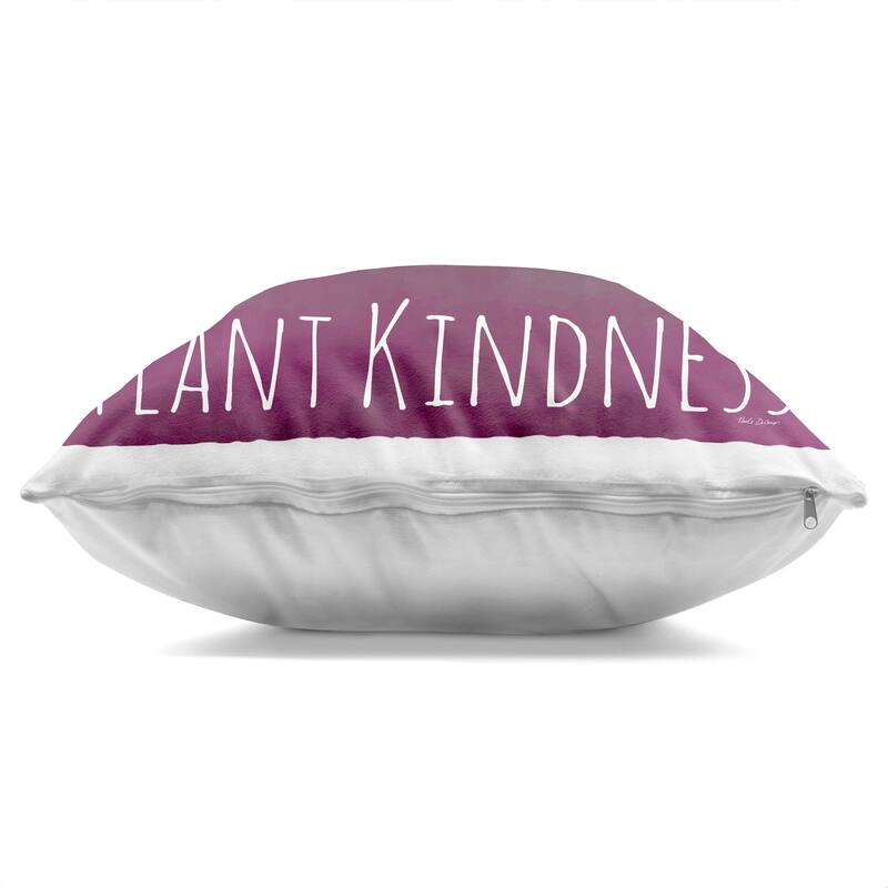Stupell Plant Kindness with Florals Decorative Printed Throw Pillow Design by Nicole DeCamp