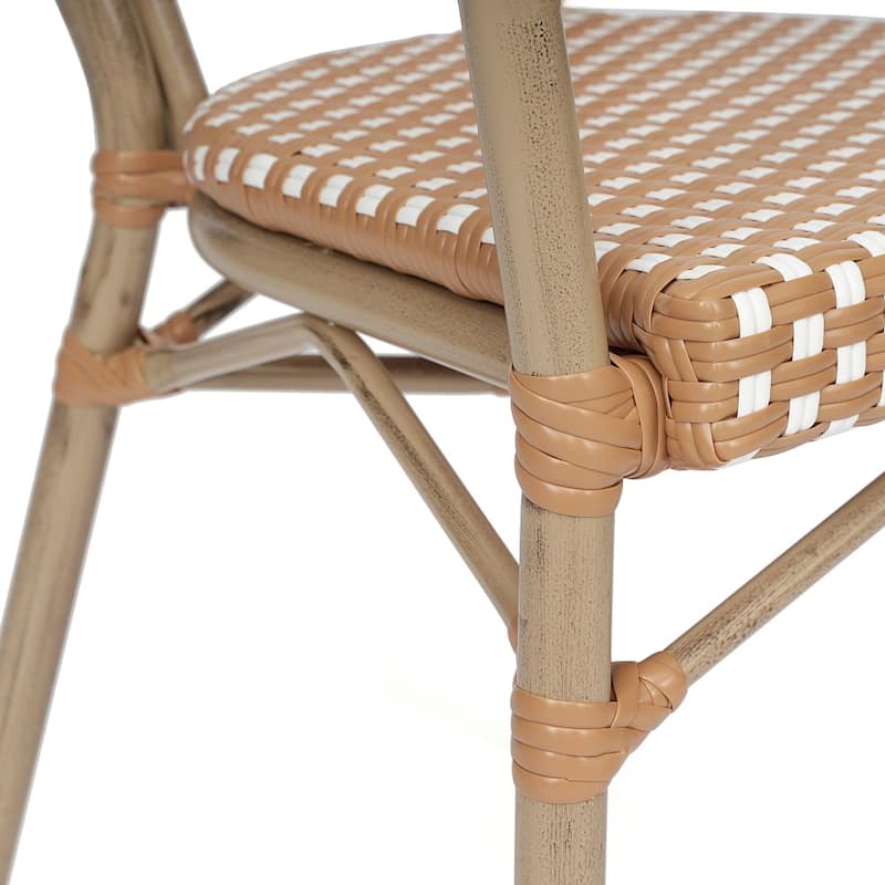 Stacking Bistro Chairs with Metal Frames