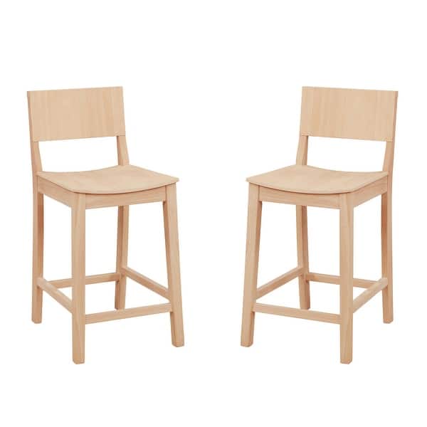 slide 2 of 38, Linon Dahlia Wood 24-Inch Armless Counter Stool (Set of 2)