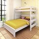 preview thumbnail 1 of 10, Max and Lily Farmhouse Twin over Queen L Shaped Bunk Bed White Wash