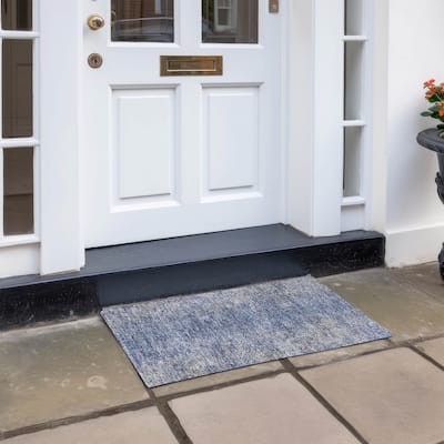 Machine Washable Indoor/ Outdoor Chantille Solid Contemporary Rug