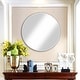 preview thumbnail 4 of 15, Martin Svensson Home 30" Framed Round Wall Mirror
