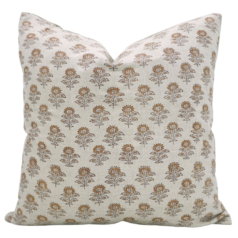 Fabdivine Handmade Soft Cozy Boho Pillow Cover Linen Sofa Couch or Chair Cushion