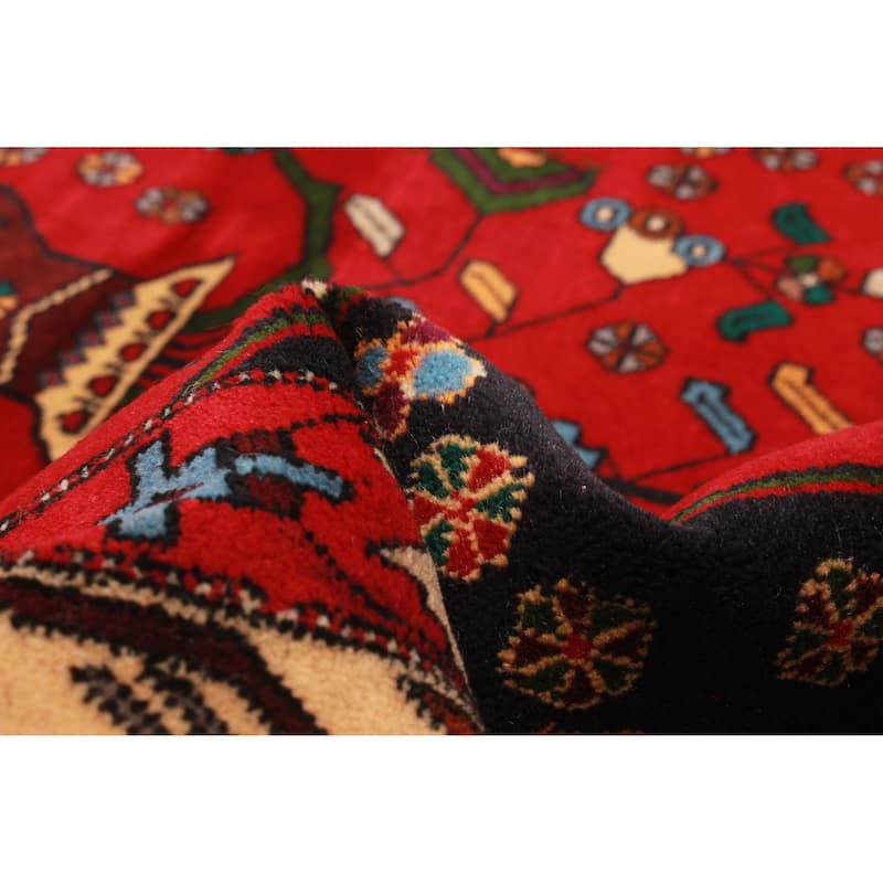 Teimani Red Rug 3'4" x 5'1" - 3'4 x 5'1