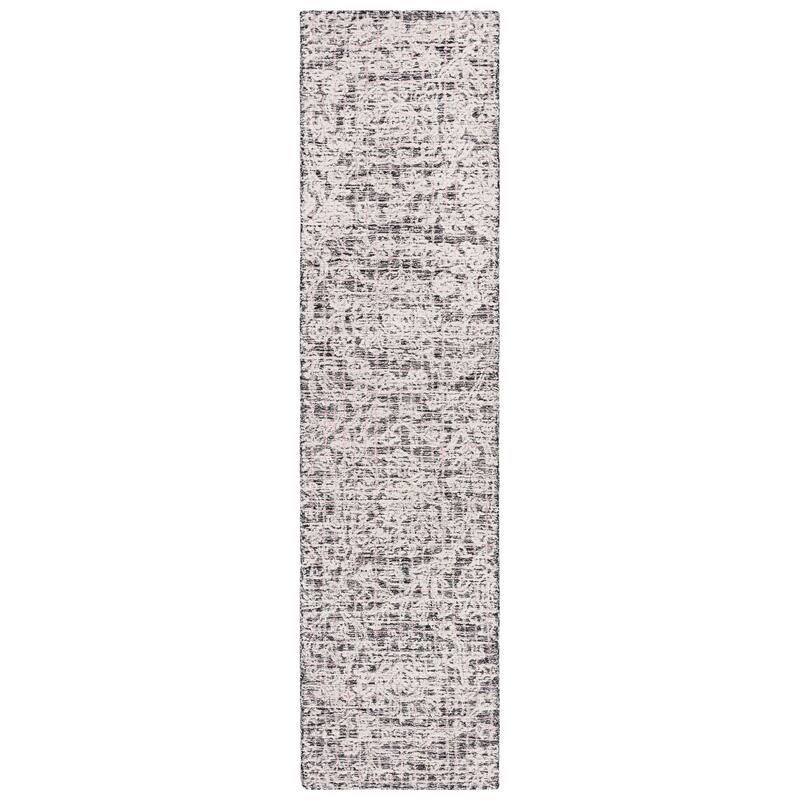 SAFAVIEH Handmade Metro Rudolfa Modern Wool Rug - 2'3" x 9' Runner - Black/Ivory