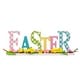 preview thumbnail 38 of 37, Glitzhome Wooden Happy EASTER HOP with Artificial Rattan Table Sign Decor Centerpiece