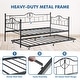 preview thumbnail 9 of 24, Heavy Duty Metal Daybed With Trundle Platform Sofa Bed for Bedroom