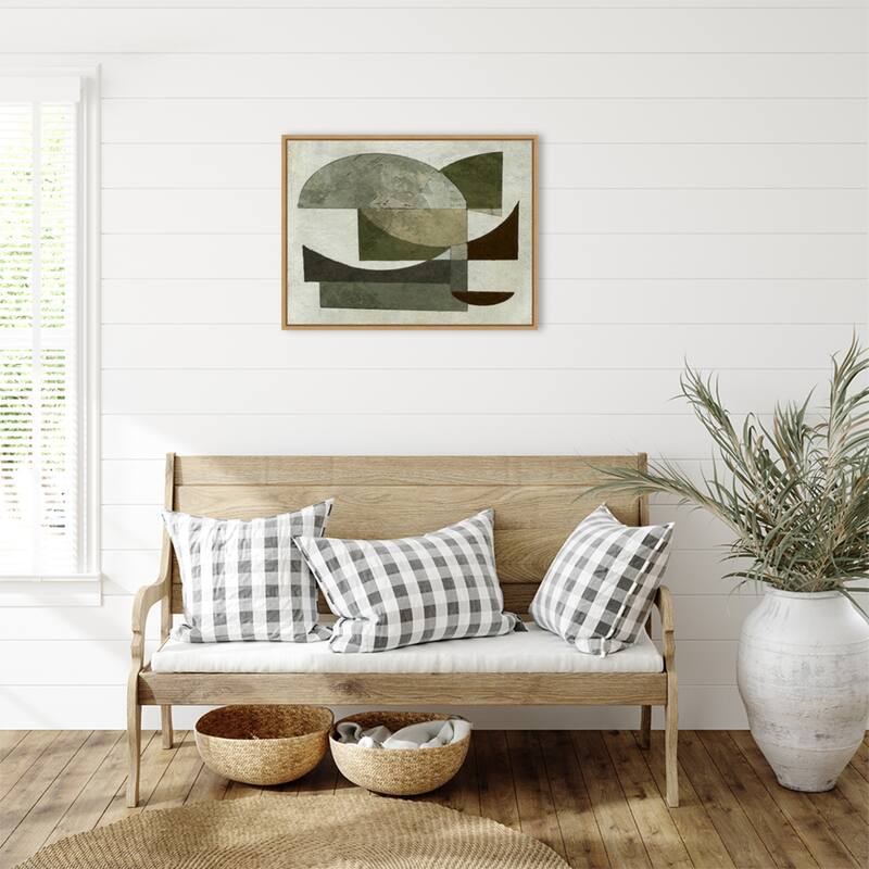 Shaped by Dan Hobday (30 x 23 in.), Framed Canvas Wall Art Print