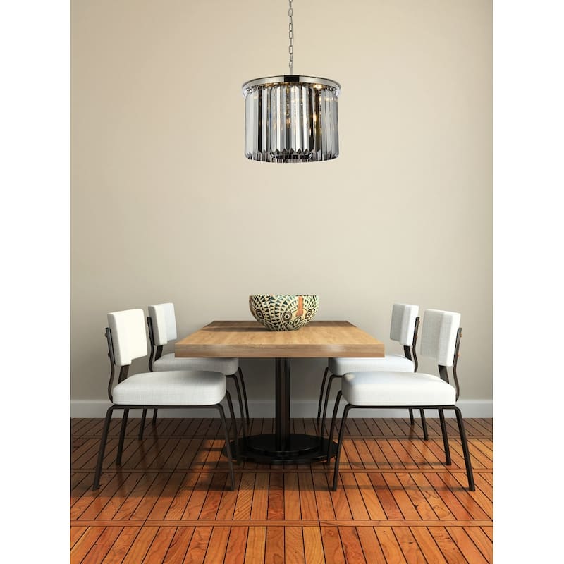Royce Edge 6-Light Polished Nickel Pendant