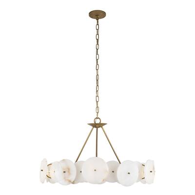 Varaluz Cosmos 6-Light Real Alabaster Stone Chandelier