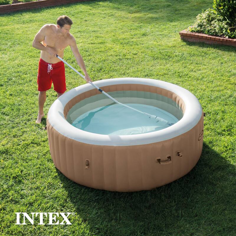 Intex Rechargeable Handheld Above Ground Pool Vacuum Cleaner with 2 Brush Heads - 39 x 6.5 x 5.25 inches
