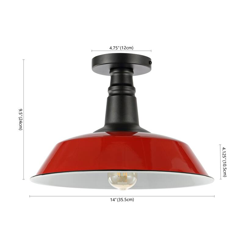 Cassidy 14" LED Semi-Flush Mount, by JONATHAN Y