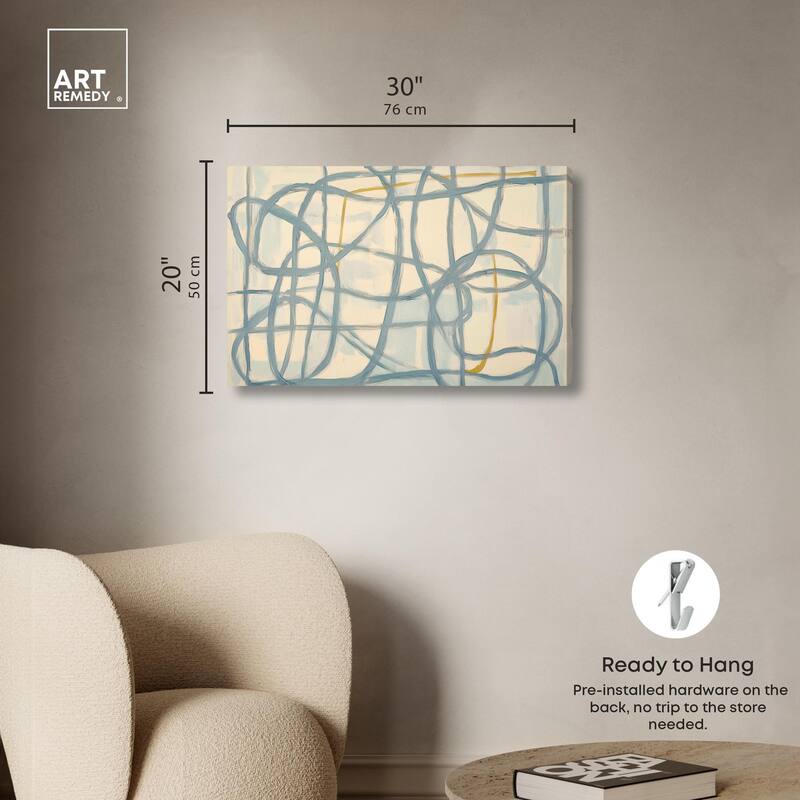Unbroken Line II Canvas by Art Remedy, Gallery Wrapped