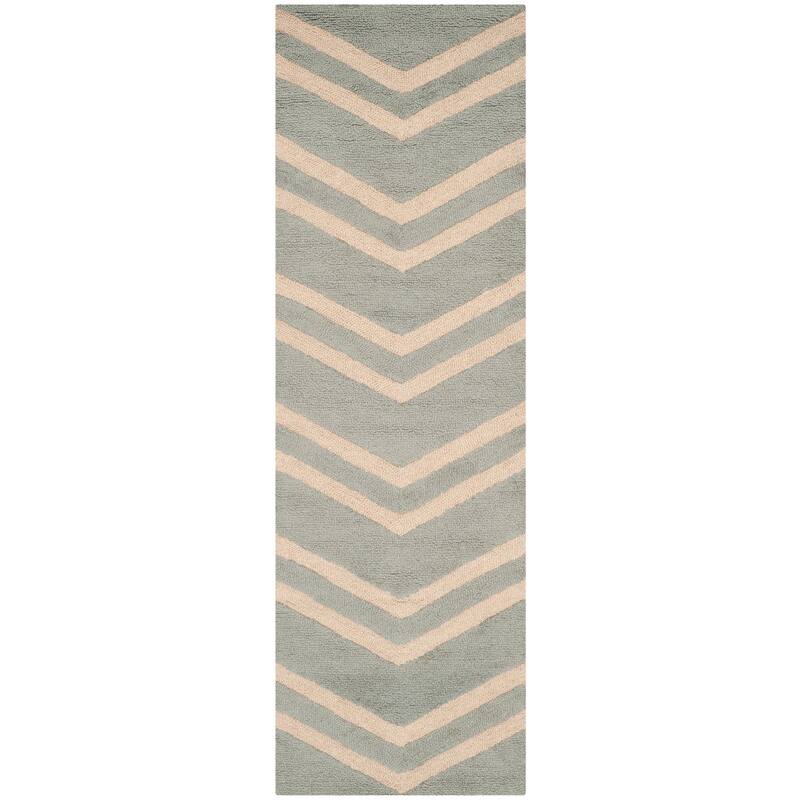 SAFAVIEH Handmade Moroccan Talma Paradise Grey Wool Rug