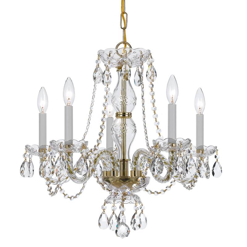 Crystorama Lighting Group 5085-CL-I Traditional Crystal 5 Light 21"