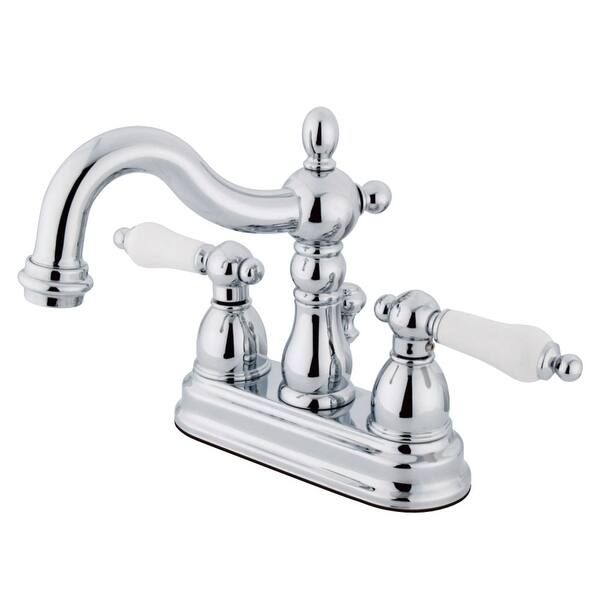 Shop Heritage Chrome 4 Inch Center Bathroom Faucet On Sale Overstock 5532968