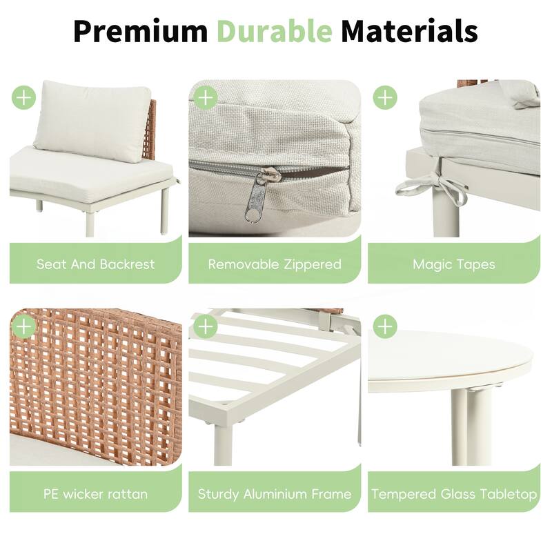 8-Piece Patio Sofa Furniture Set