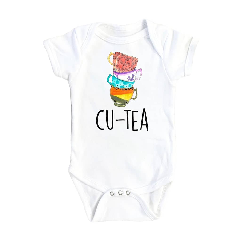 Tea Cutie - Baby Boy Girl Clothes Infant Bodysuit Funny Cute Newborn 1A