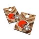 preview thumbnail 1 of 3, Cleveland Browns 2x4 Cornhole Bag Toss Include Carry Case