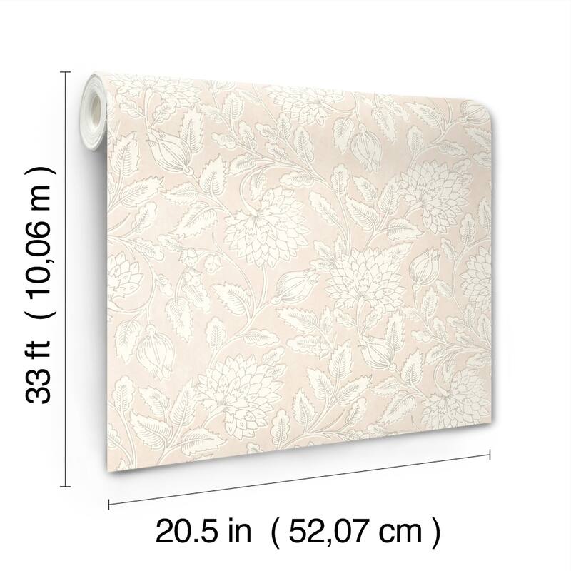 Chesapeake Vadouvan Blush Jacobean Trail Wallpaper