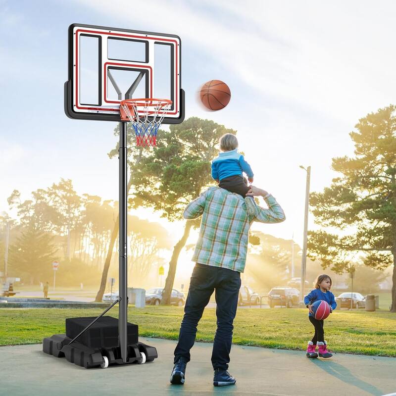 Basketball Hoop Adjustable Basketball Goal Portable Basketball Hoop - 35" x 23.5" x 5.5" (L x W x H)