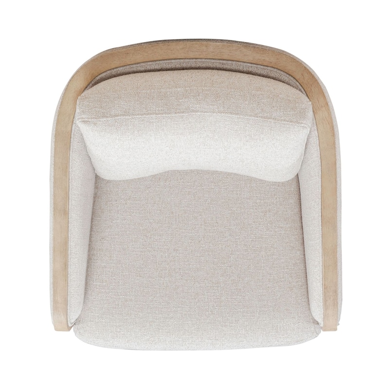 Liberty Furniture Nora Upholstered Swivel Accent Chair -Light Brown, Dark Brown - Width 32" x Depth 35" x Height 32"
