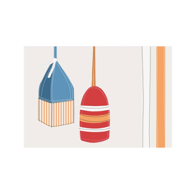 Buoy Stripe Placemat Set of 6 - Set of 6 - Set of 6 - Set of 6 - Blue
